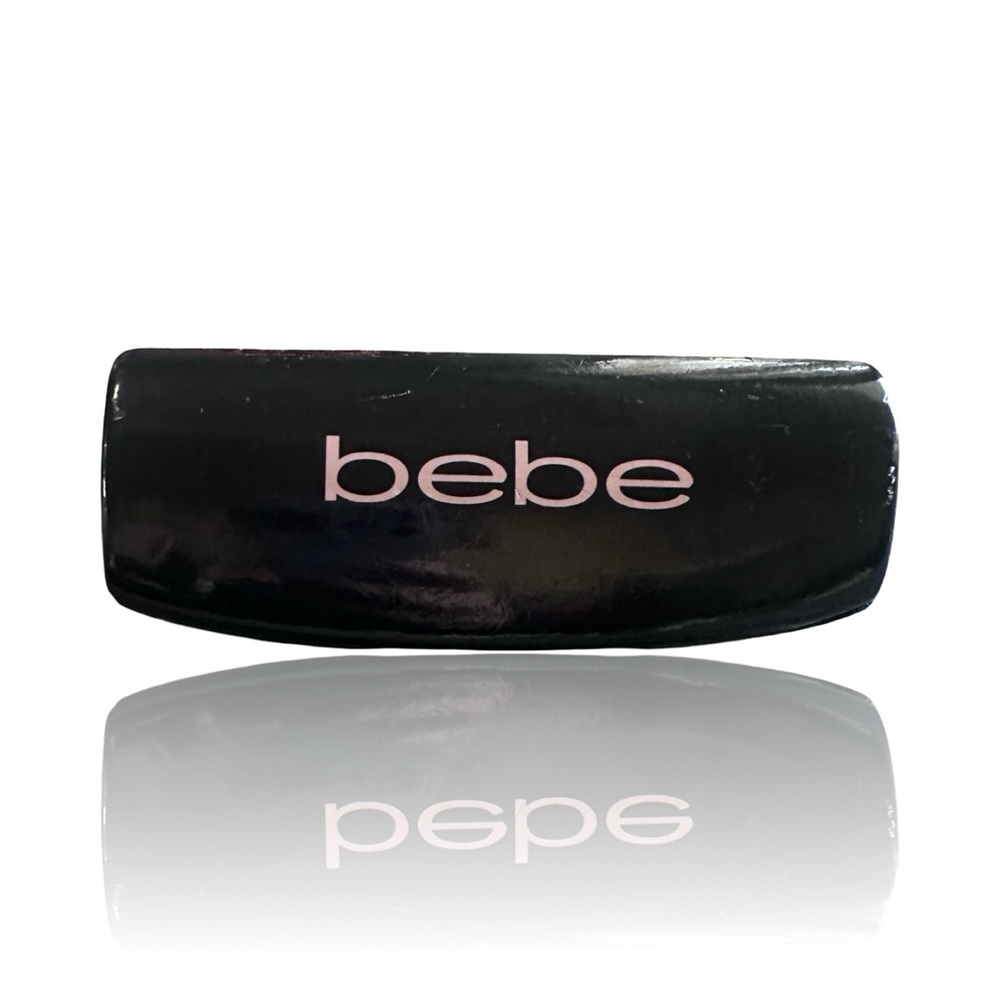 BeBe Shiney Black Pink Glasses Case stylish